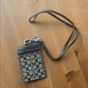 Coach Id badge holder